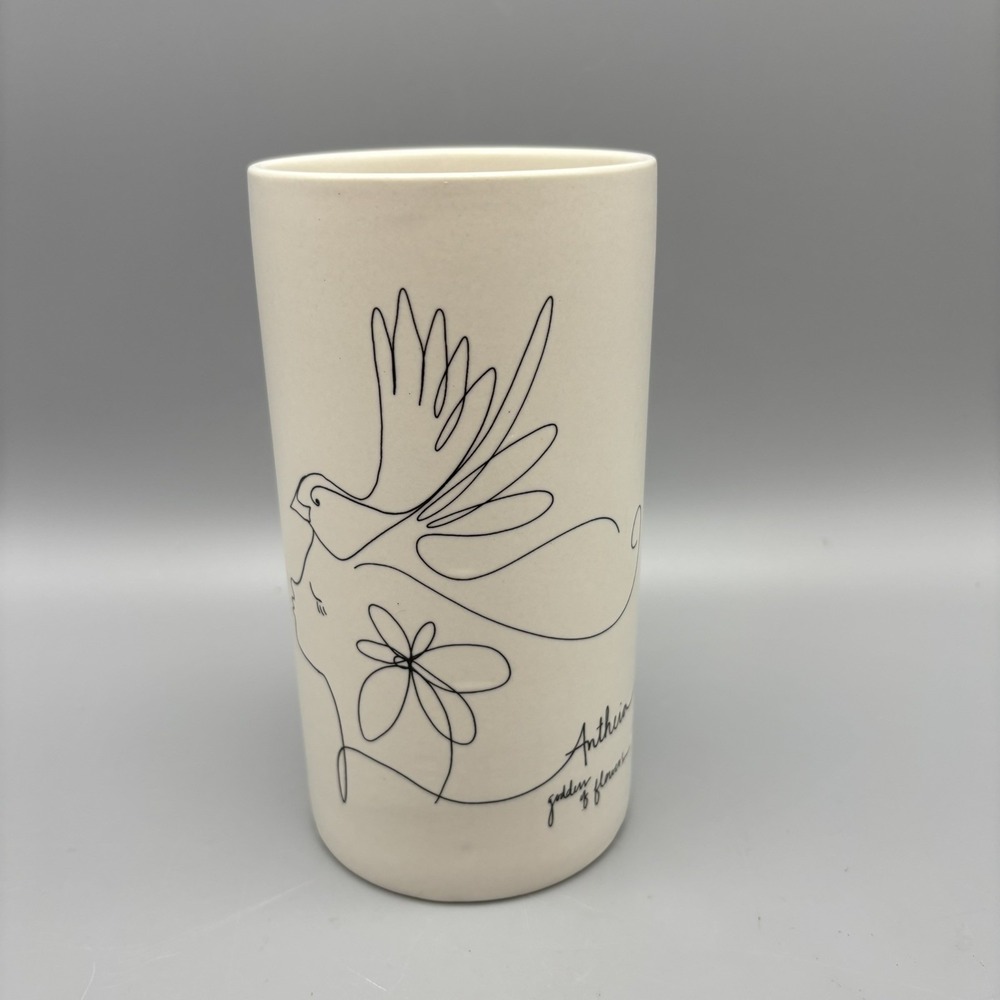 Antheia Goddess Of Flowers Line Drawing Vase‎